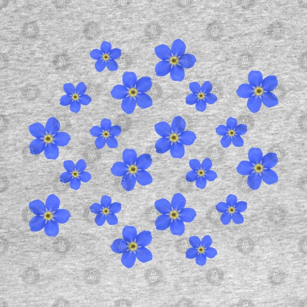 Pattern of forget me not flowers by Bwiselizzy